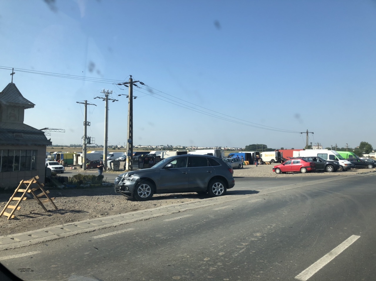 Accident in piata Cernicari