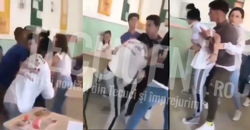 VIDEO: Anchetă deschisă într-un liceu din Tecuci. Doi tineri s-au luat la bătaie în incinta instituției