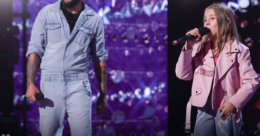 O fetiță din Tecuci participă la emisiunea Românii au talent