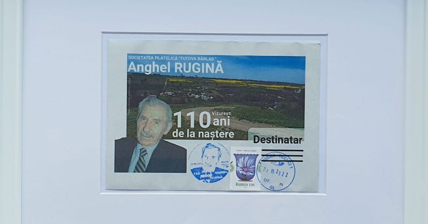 Eveniment filatelic omagial la Tecuci. A fost lansată o ștampilă poștală cu chipul academicianului Anghel Rugină.