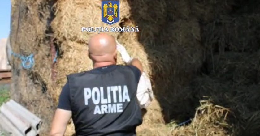VIDEO. Arme de foc descoperite la Tecuci