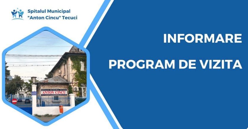 INFORMARE | Află când poți să-i vizitezi pe cei dragi aflați în spitalul tecucean