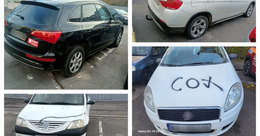 Doi indivizi din Tecuci au vandalizat maşini în Galați