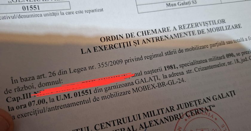 MOBILIZARE. Rezerviștii sunt chemați de urgență la unitățile militare