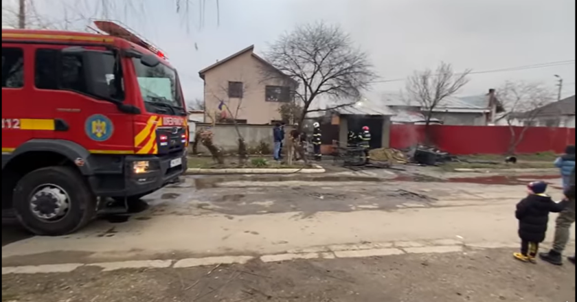 Incendiu la un garaj din Tecuci: o persoană rănită ușor