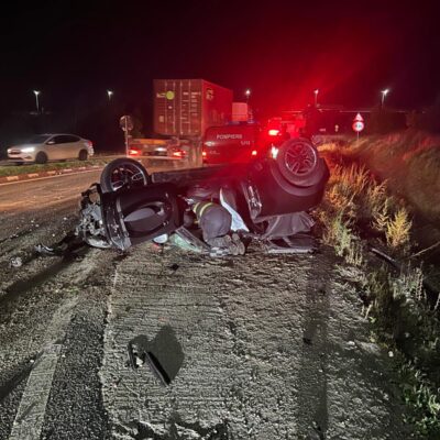 Accident rutier la intrarea în municipiul Tecuci