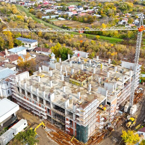 FOTO. Lucrările la noul spital din Tecuci avansează rapid