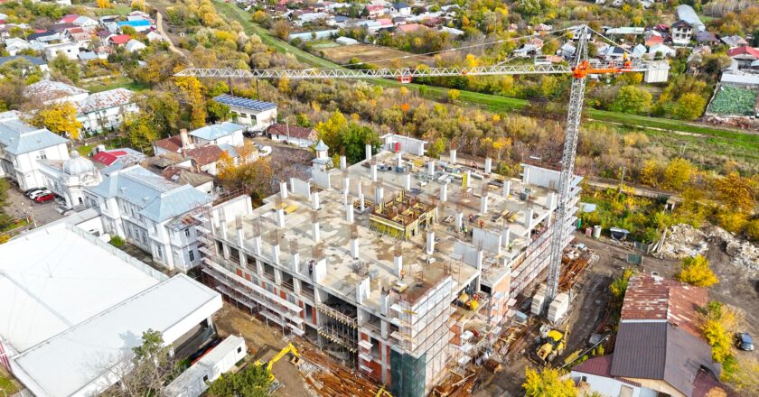 FOTO. Lucrările la noul spital din Tecuci avansează rapid