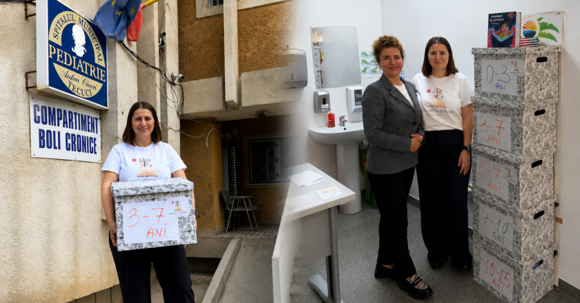 100 de cărți donate Spitalului de Pediatrie din Tecuci