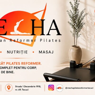Premieră în Tecuci: s-a deschis primul studio de Pilates Reformer – Mecha Pilates Reformer Tecuci