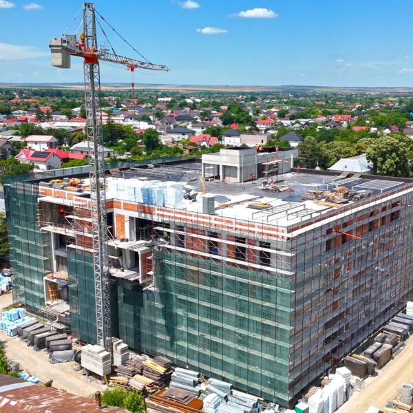 FOTO. Lucrările la noul Spital din Tecuci avansează