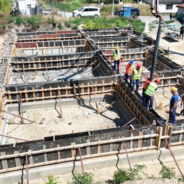 Noua unitate de igienizare a Spitalului TBC Galați începe să prindă contur