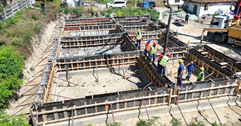 Noua unitate de igienizare a Spitalului TBC Galați începe să prindă contur